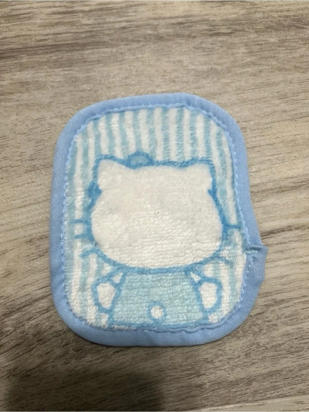 Blue hello kitty Print reusable makeup remover Cleaning Pad